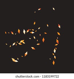 Confetti of two-colored rhombs isolated on white background.Falling confetti from minimalistic geometric figures. Abstract triangles and rombs for label, card, poster, cover, leaflet, textile design.