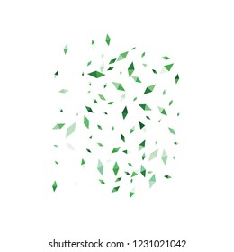 Confetti of two-colored rhombs isolated on white background.Falling confetti from minimalistic geometric figures. Abstract triangles and rombs for label, card, poster, cover, leaflet, textile design.