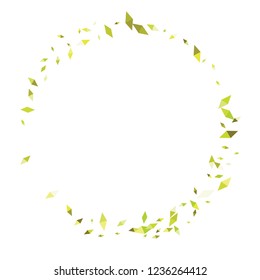 Confetti of two-colored rhombs isolated on white background.Falling confetti from minimalistic geometric figures. Abstract triangles and rombs for label, card, poster, cover, leaflet, textile design.