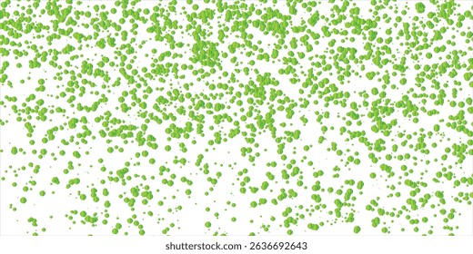 Confetti vector banner background with green serpentine ribbons, place for yours text at the center. Anniversary, celebration, greeting illustration in flat simple cartoon style with fun explosion.