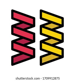icono de color plano vectorial de confetti 