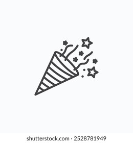 Confetti vector flat icon set.eps