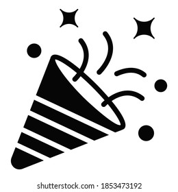 confetti vector glyph icon. Hindu festival, Hindu celebration icon,