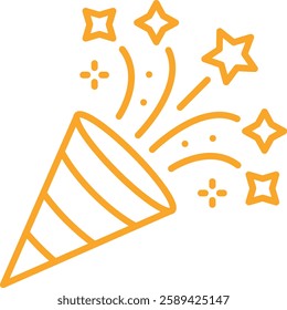 Confetti vector icon. Can be used for printing, mobile and web applications.