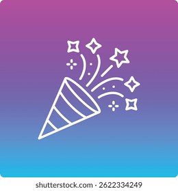 Confetti vector icon. Can be used for printing, mobile and web applications.