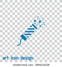 confetti vector icon on an abstract background