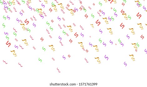 Confetti. Vector illustration. Abstract background with many falling tiny confetti pieces. vector background