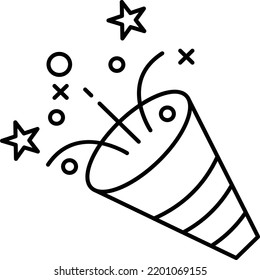 confetti Vector illustration on a transparent background.Premium quality symmbols.Stroke vector icons for concept and graphic design.