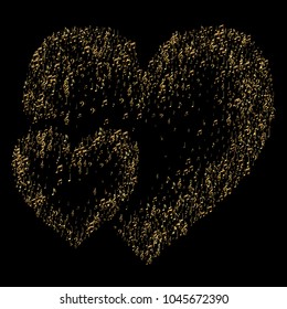 Confetti of Vector Music Signs and Symbols. Luxury Cover Pattern Design. Texture with Note Icons. Poster Print Design Background.