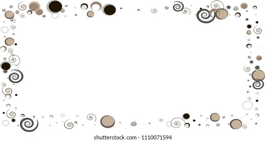 Confetti vector polygonal frame. Scatter of colored circular elements. Dynamic vector illustration for holiday, celebration decorations, paper packaging, textile, covers