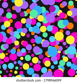 confetti vector, seamless pattern vector, colorful polka dot confetti  splash vector, packaging design vector