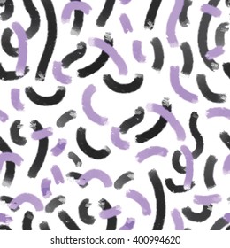 Confetti vector seamless pattern. Modern stylish texture. Trendy and colorful background.