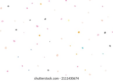 Confetti Vector Spot. Small Dot Background. Pastel Cool Summer. Seamless Polka Dot Concept. Abstract Confetti Blob. Random Dot Art. Seamless Color Pattern. Pink Color Polka Dot. Vector Christmas Polka
