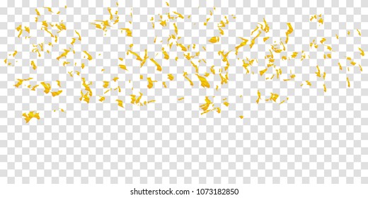 Confetti vector transparent illustration. Festive Illustration of Falling colorful confetti with sparkling lights.