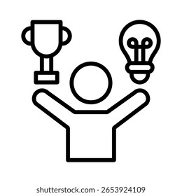 Confidence Boost Icon Element For Design