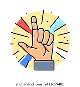 la confianza impulsa el éxito del vector de iconos de color de desafío. la confianza impulsa el signo del desafío. ilustración de símbolo aislado