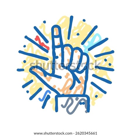 confidence boost succes challenge doodle icon sketch vector. confidence boost succes challenge sign. isolated symbol illustration