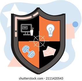 Confidence concept. Person has private conversation metaphor. Confidential communication. Trust property, reassuring partnerships, conviction. Protection of intellectual property. Confidential data
