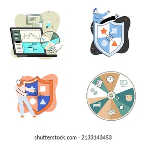 Confidence concept. Person has private conversation metaphor. Confidential communication. Trust property, reassuring partnerships, conviction. Protection of intellectual property. Confidential data
