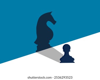 Confidence, Courage. Chess with the Shadow of the Knight