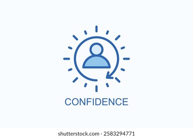 Confidence Icon Or Logo Isolated Illustration