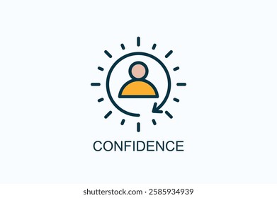 Confidence Icon Or Logo Isolated Illustration