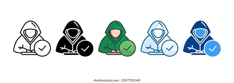 Confidence Icon Set Multiple Style Collection