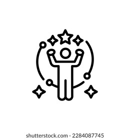 Icono de confianza en vector. Ilustración