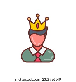 Confidence icon in vector. Illustration