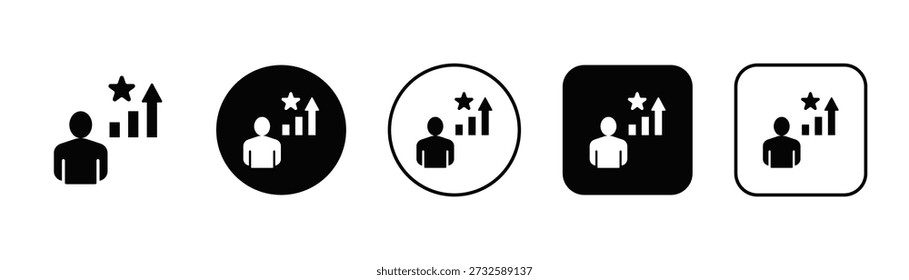Icono de confianza de estilo de fondo blanco y negro