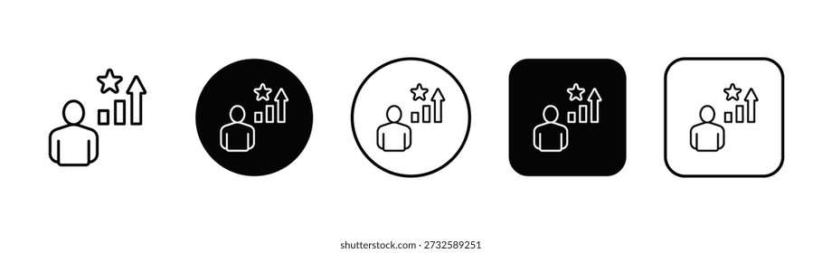 Icono de confianza de estilo de fondo blanco y negro