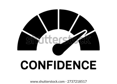 confidence meter representing measurement and assurance
