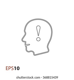 Confidence in mind icon for web
