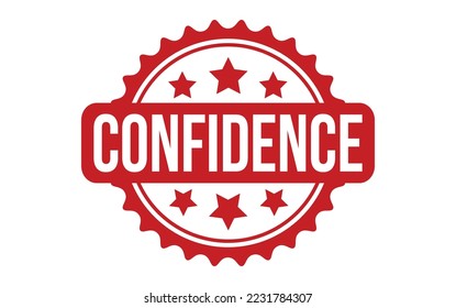 Confidence Rubber Stamp Seal Vector