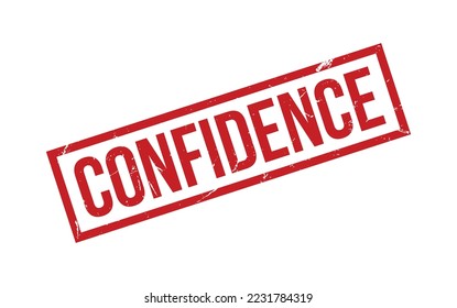 Confidence Rubber Stamp Seal Vector