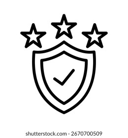Confidence Shield Icon Element for Design