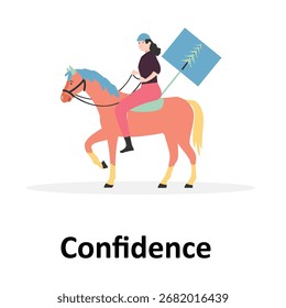 Confidence Vector Illustration Which can easily edit or modify
