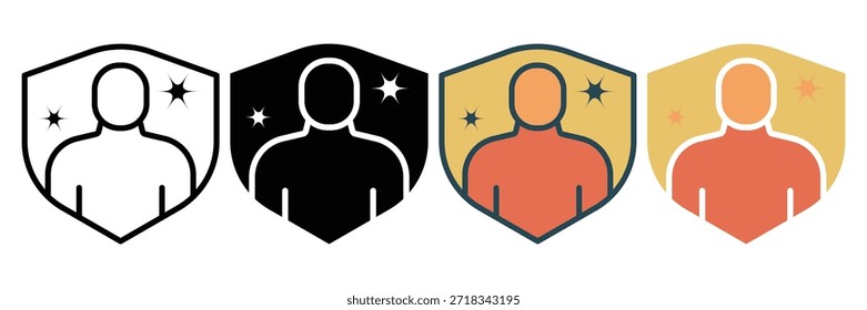 Icono de Web de confianza colección de estilo múltiple