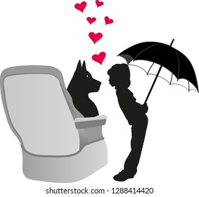 confidences and conversation between a dog and a child