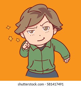 Confident boy