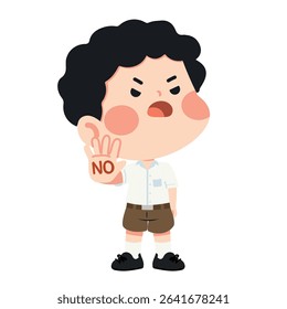 Confident Boys Stand Up and Say No student
