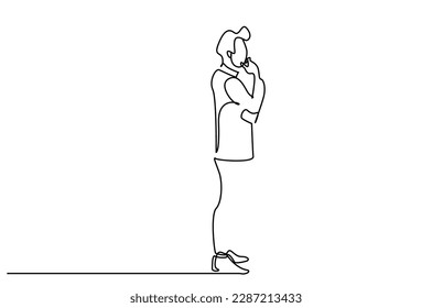 confident businessman executive standing thinking making plan