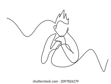 confident human concept with head flame and king crown illustration