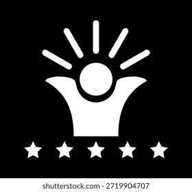 Confident Icon Vector Illustration, Trust icon set. Containing confidence, Self Confidence icon isolated, credibility, promise, trustworthy, sincerity and honesty, Confidence icon from life skills.