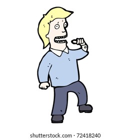 caricatura de hombre de confianza