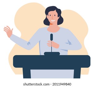 63 Public speaking caricatures Stock Vectors, Images & Vector Art ...