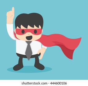 Confident super hero