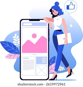 A confident UX UI designer