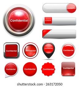 confidential   button 