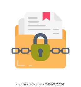 Confidential Data icon in vector. Logotype
